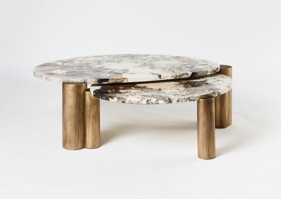 Scandinavian Slab Nested Table