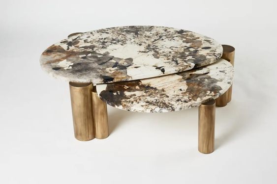Scandinavian Slab Nested Table