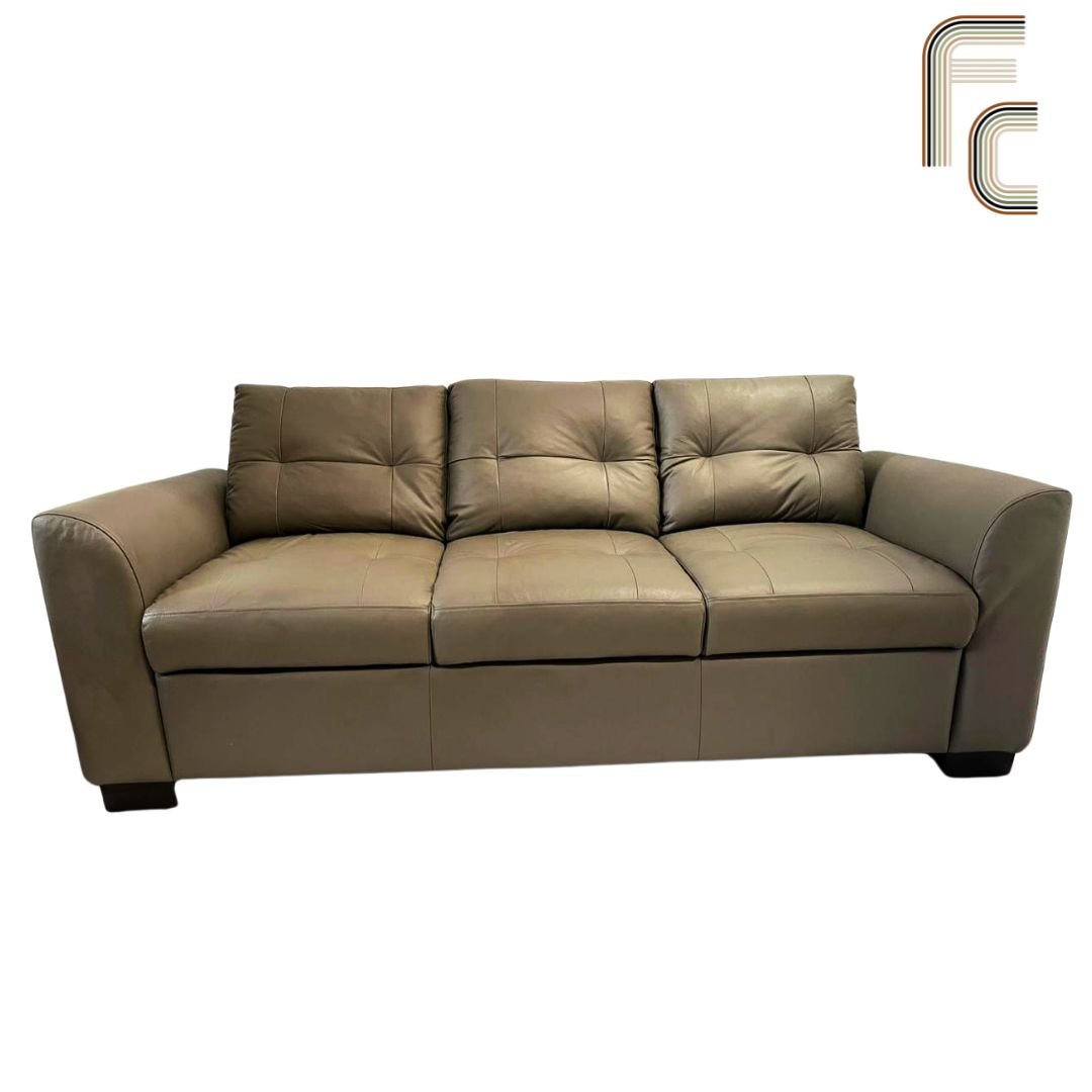 Ryon Leather Comfort 3 Seater Sofa