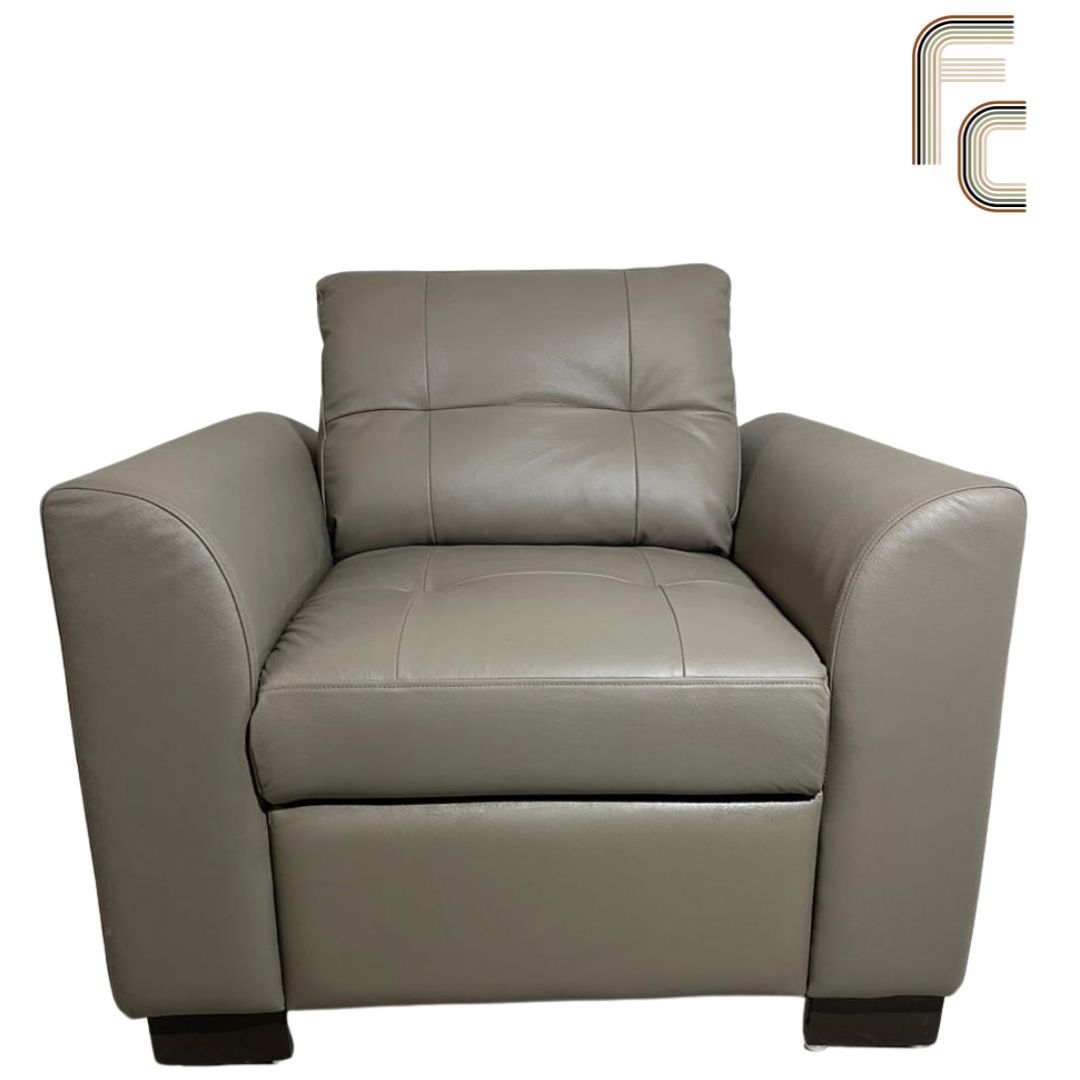 Cleo Leather 1-Seater Sofa Set