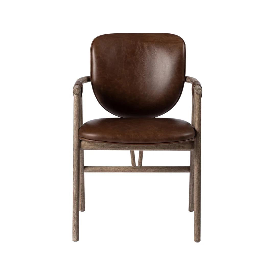 Yage Dining Chair in Leather