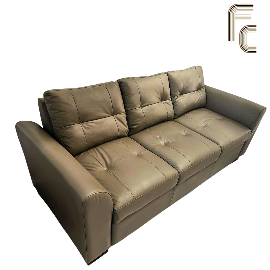 Ryon Leather Comfort 3 Seater Sofa