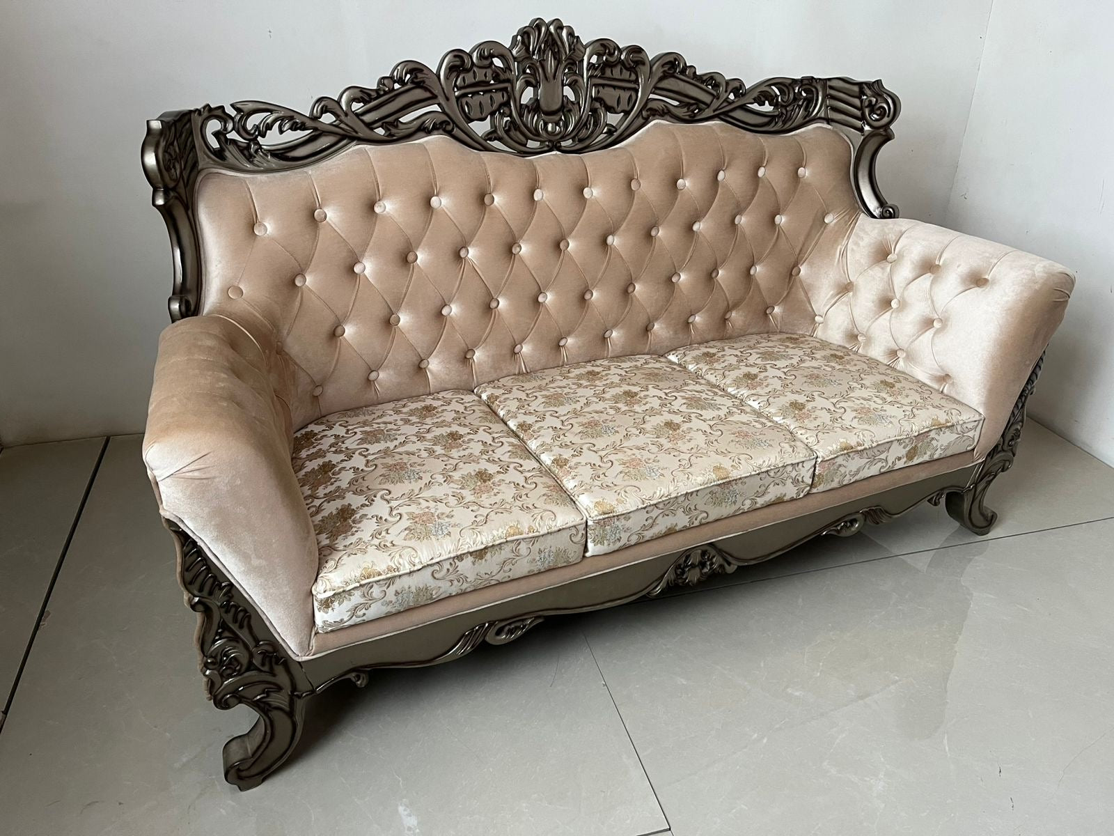 Heritage carved sofa