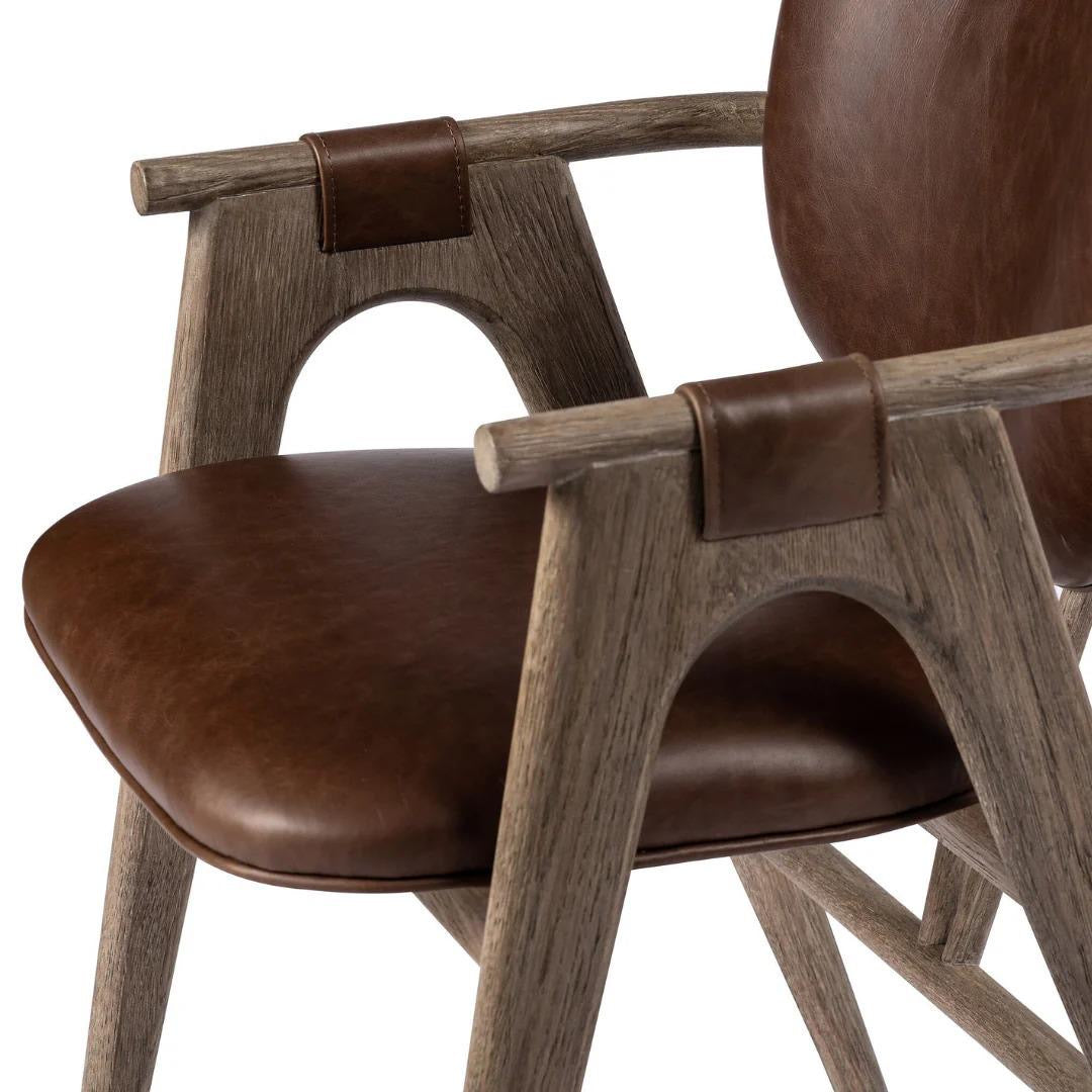 Yage Dining Chair in Leather