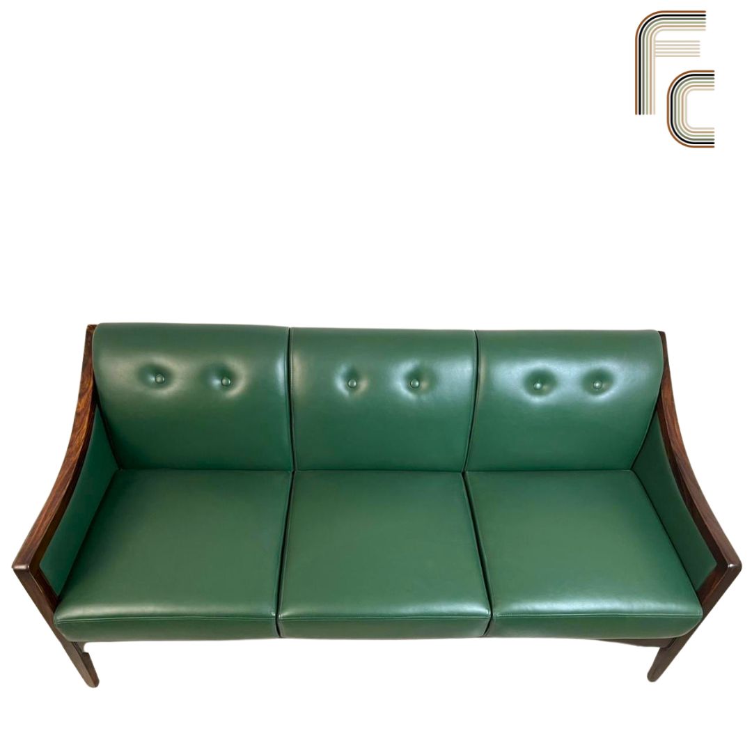 Indus Lane Leather 3 Seater Sofa