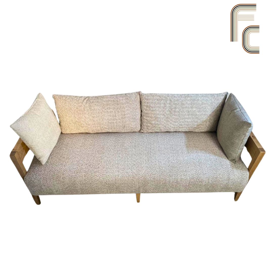 Chilling on the beach wooden sofa set