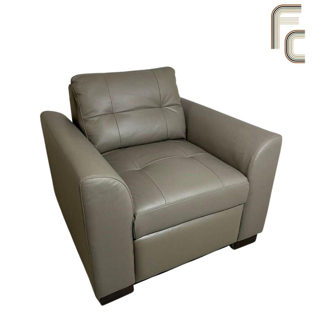 Cleo Leather 1-Seater Sofa Set