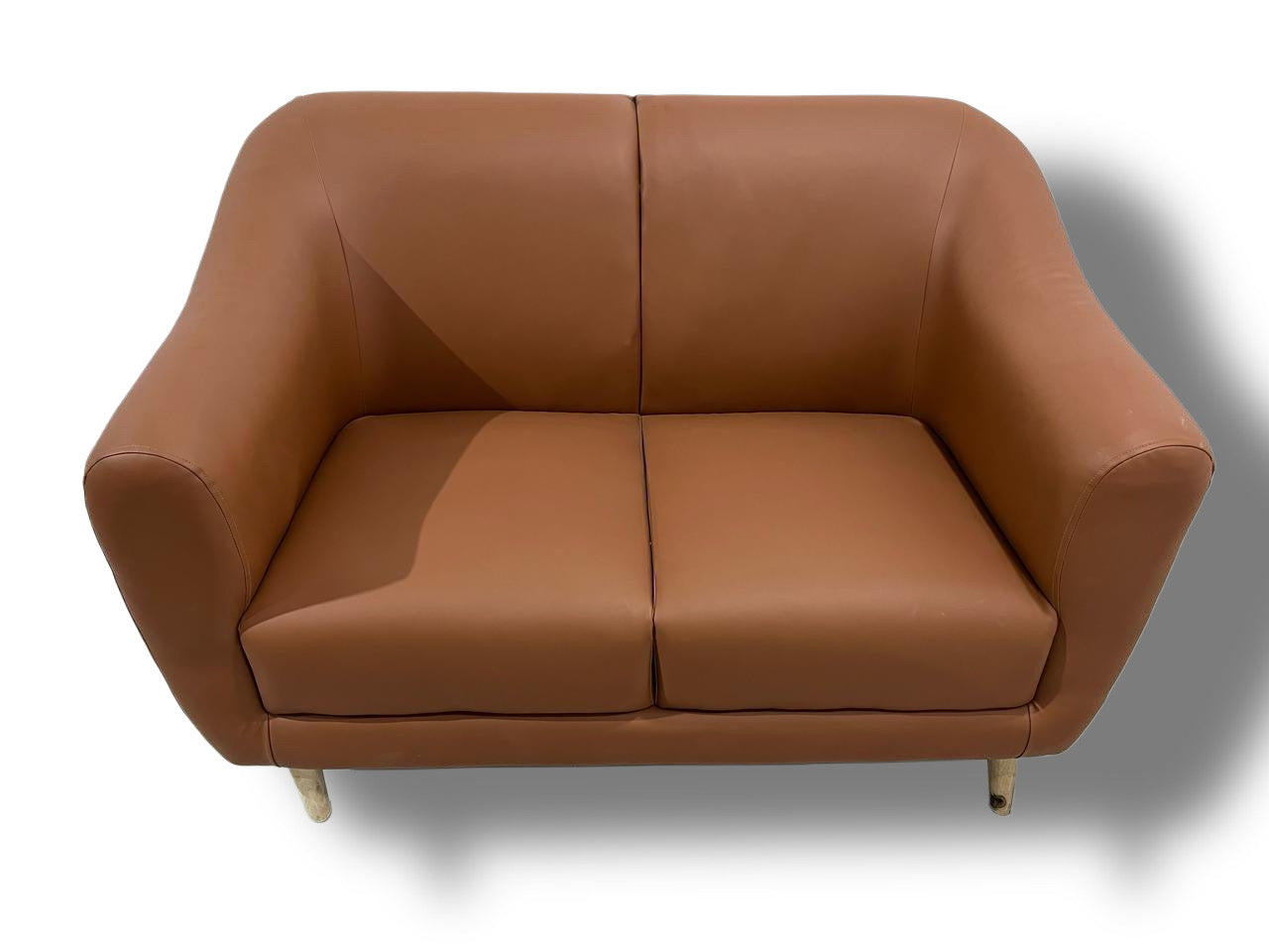 Brick Solid Wood Leatherette Sofa Set