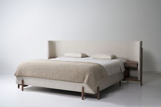 Hidden Compartment Wooden Bed