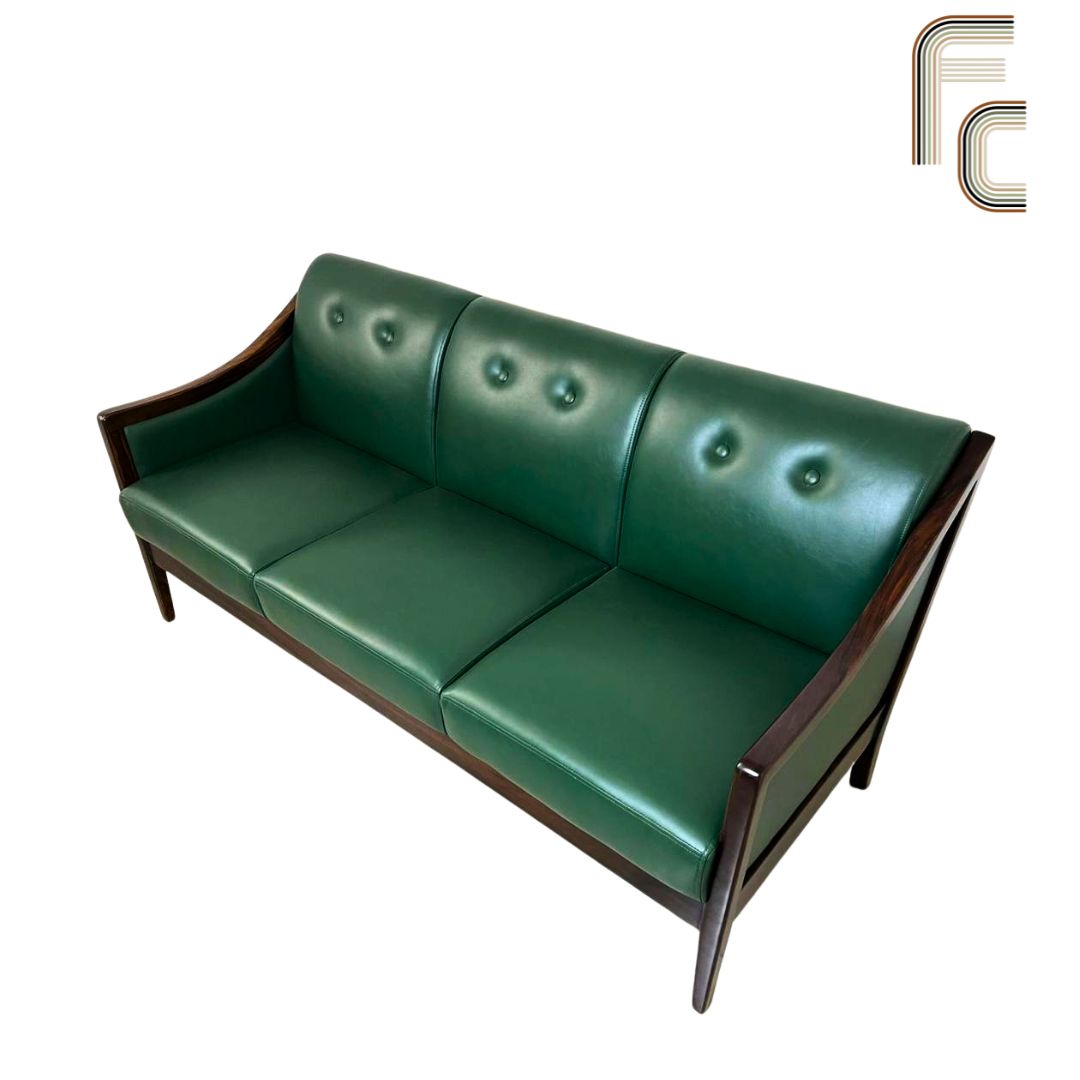 Indus Lane Leather 3 Seater Sofa