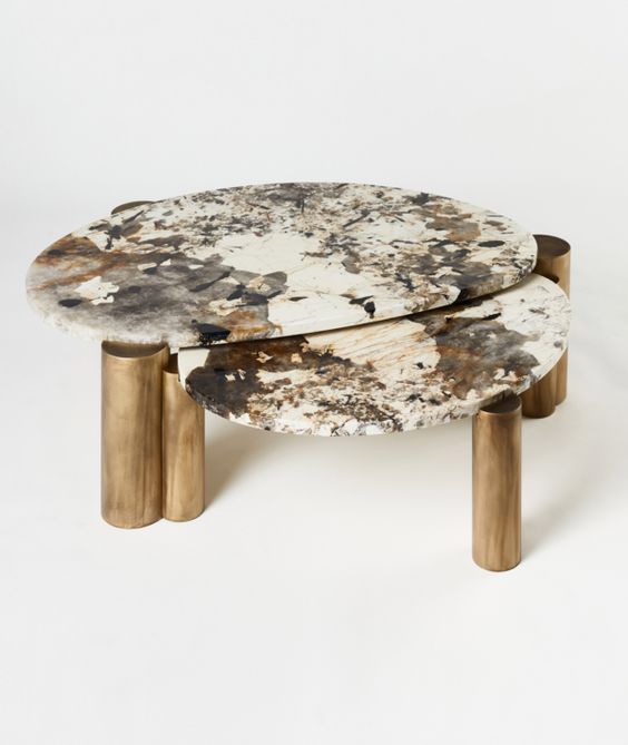Scandinavian Slab Nested Table