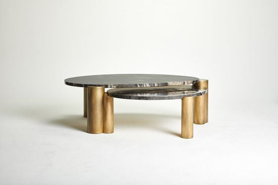 Scandinavian Slab Nested Table