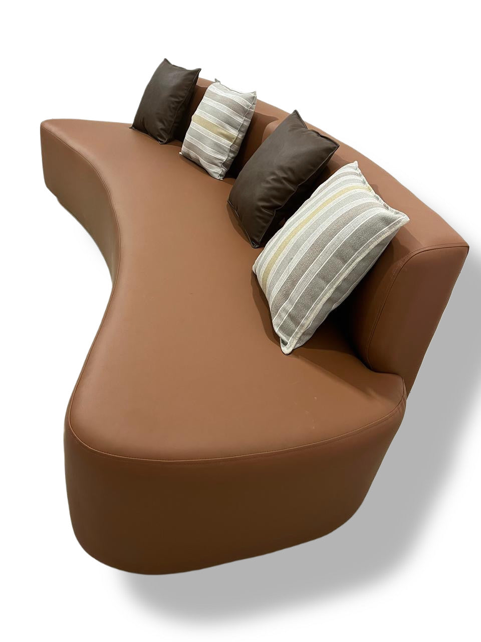 Poly U-Shaped Leatherette sofa