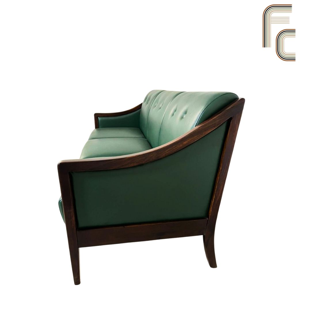 Indus Lane Leather 3 Seater Sofa