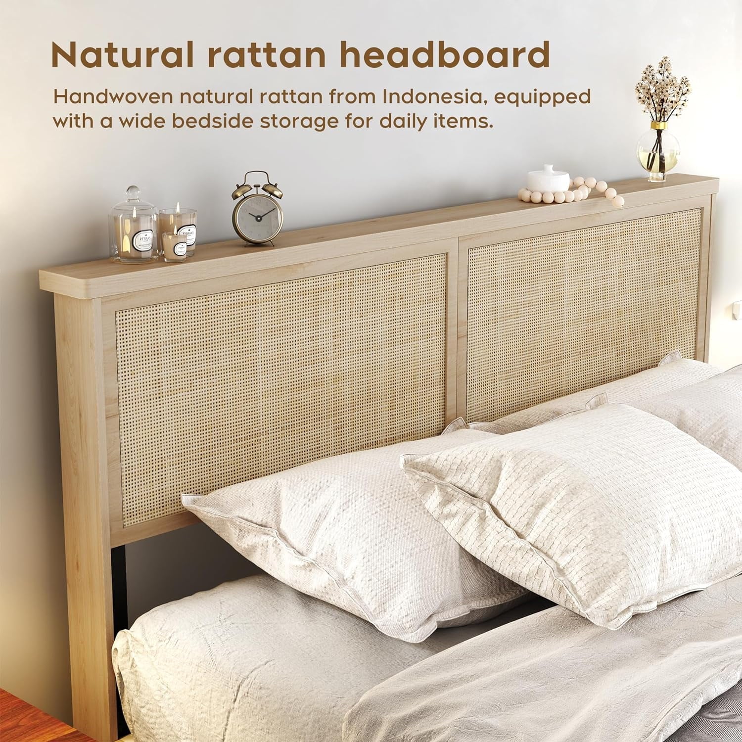 Clean Slate Rattan Bed