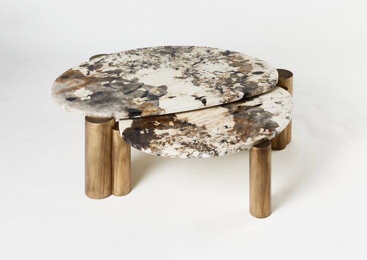 Scandinavian Slab Nested Table