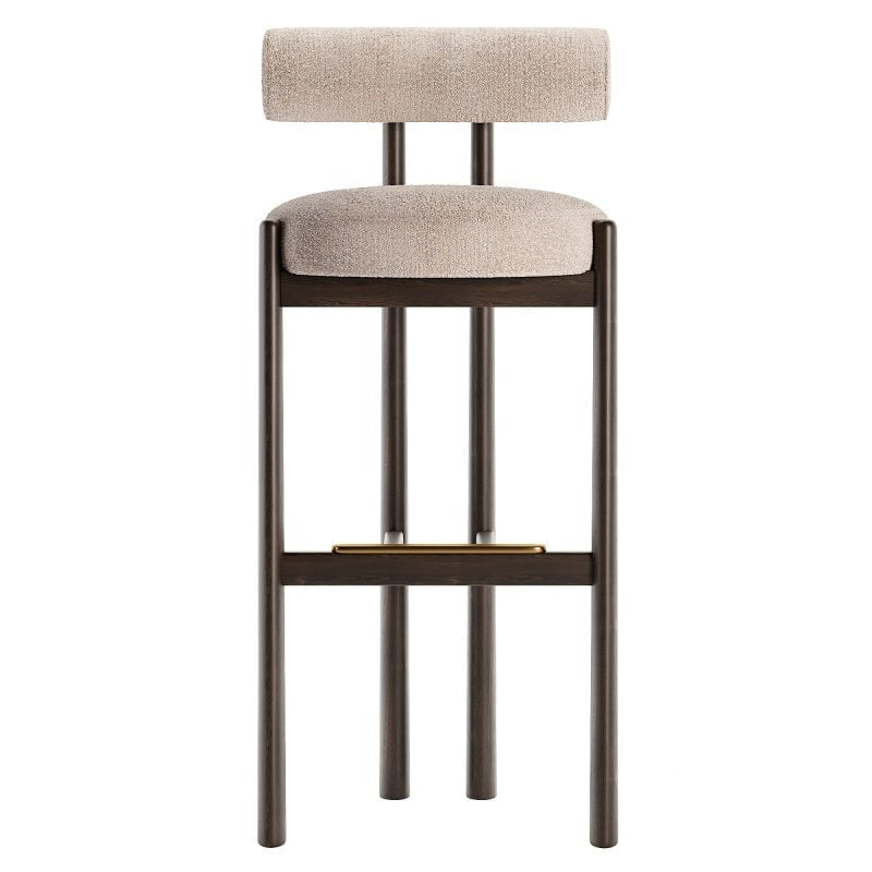 Papaya Oakwood Bar Stool