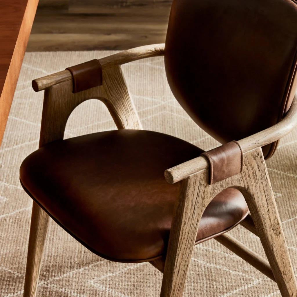 Yage Dining Chair in Leather