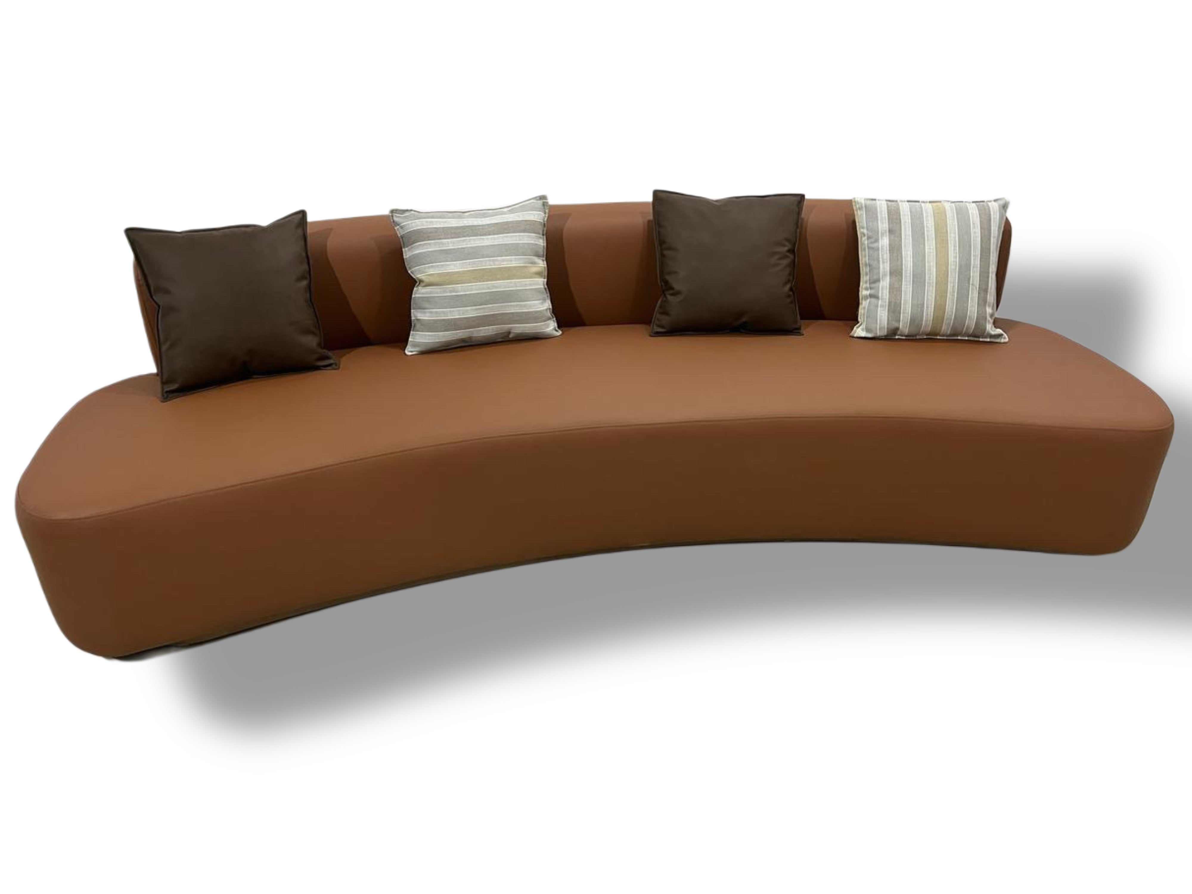 Poly U-Shaped Leatherette sofa