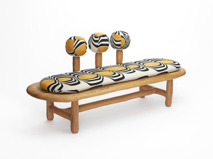 Erlington Bench with Statement Back