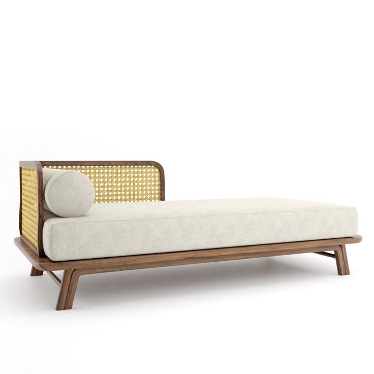 Eltop L-shaped bench with Rattan Detailing
