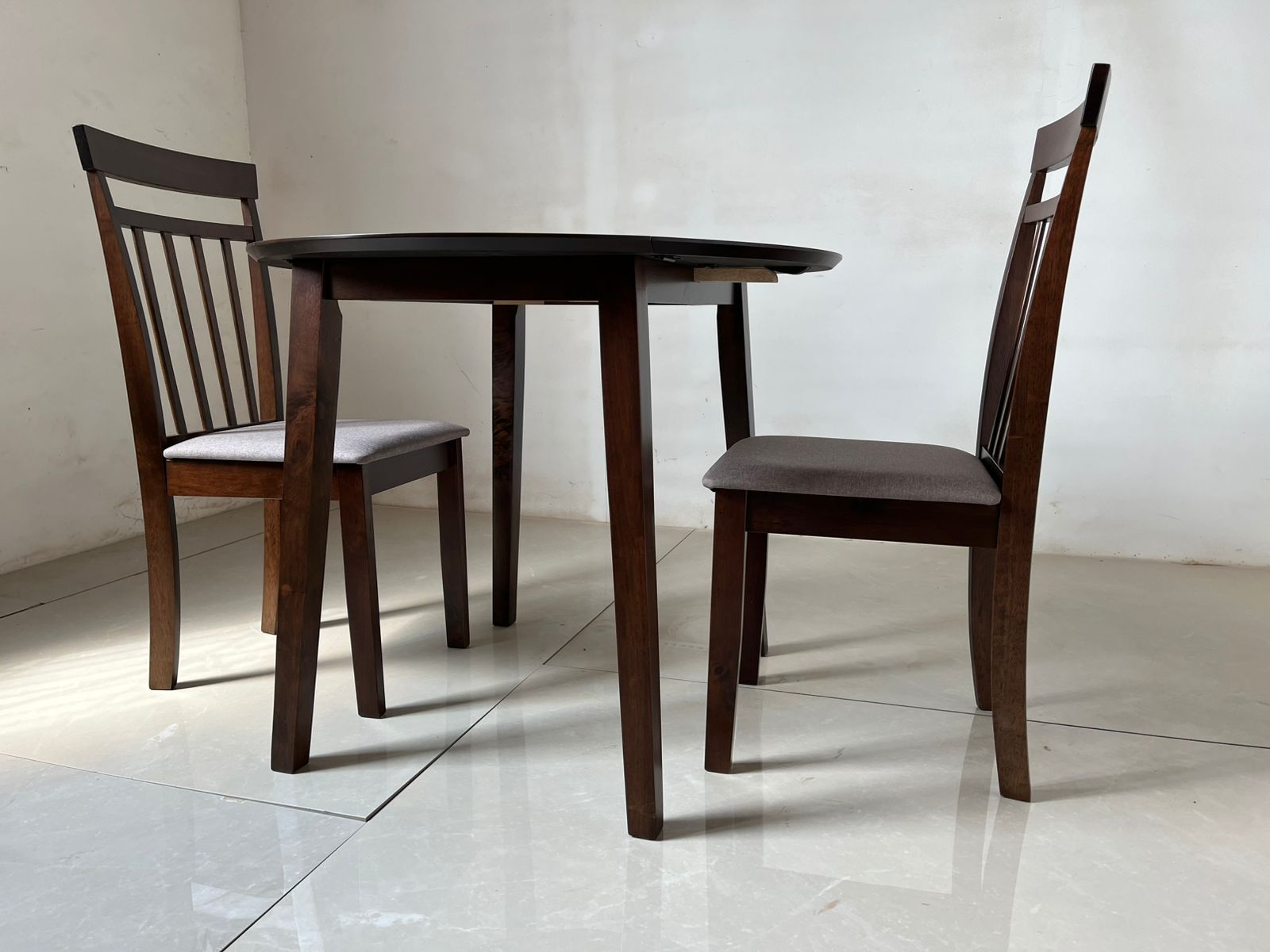 Utopia solid wood chairs with table