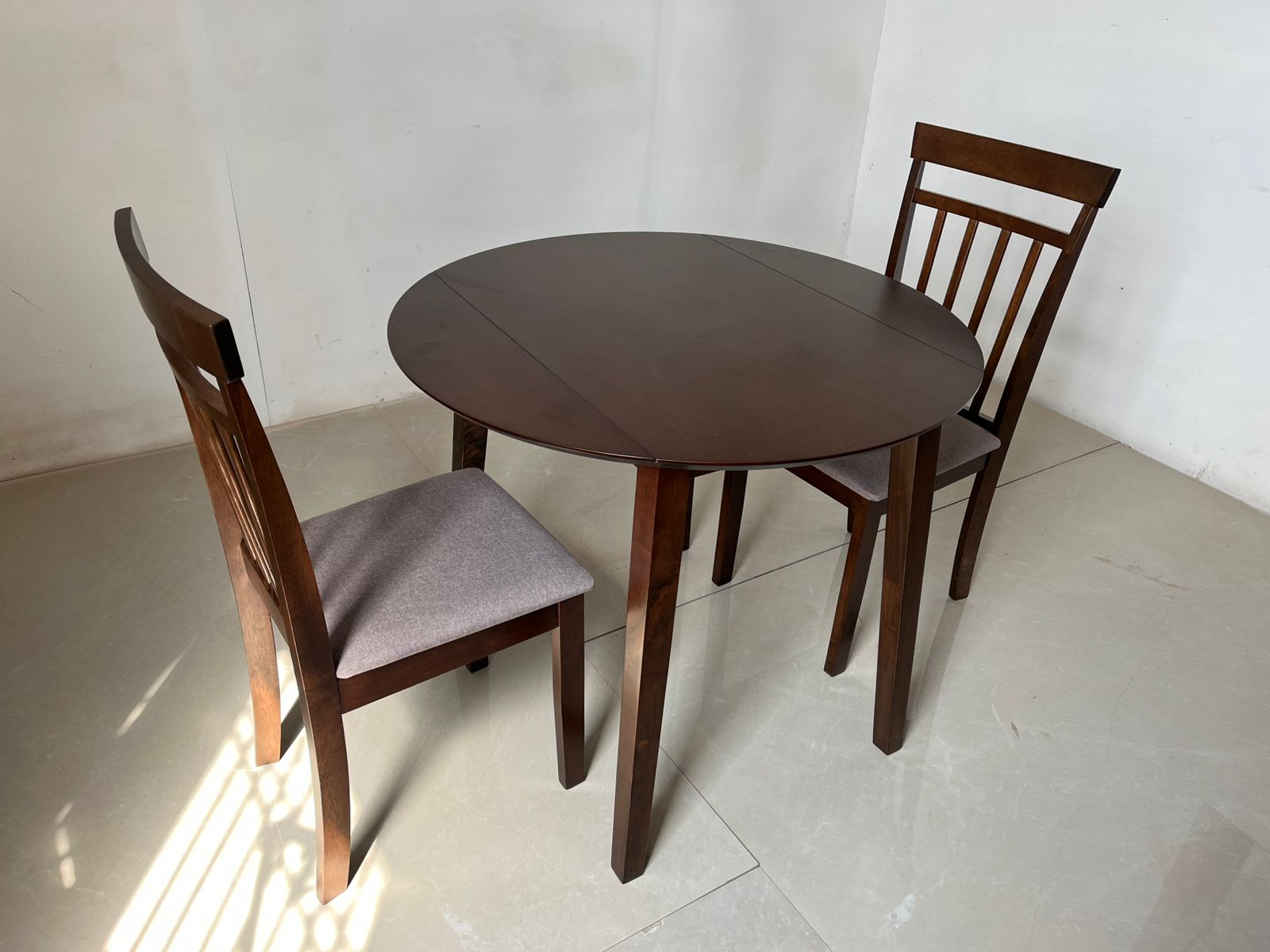 Utopia solid wood chairs with table
