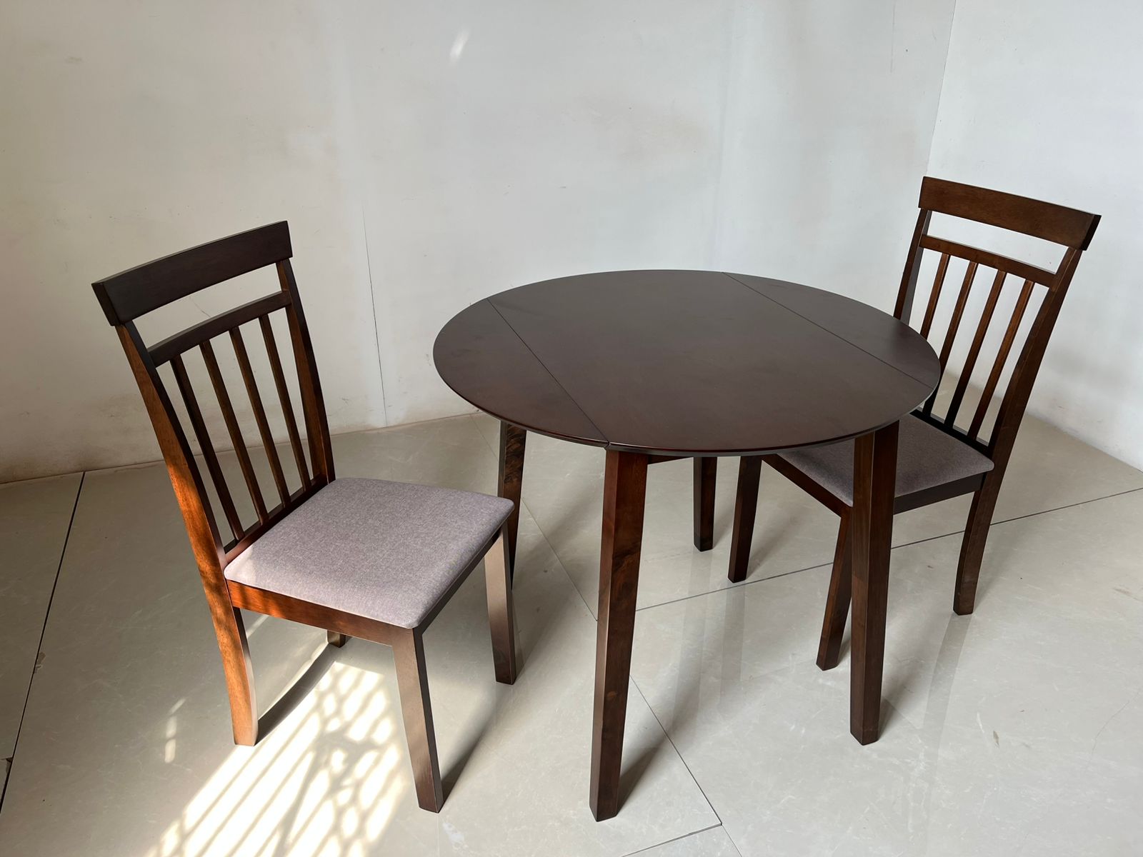 Utopia solid wood chairs with table