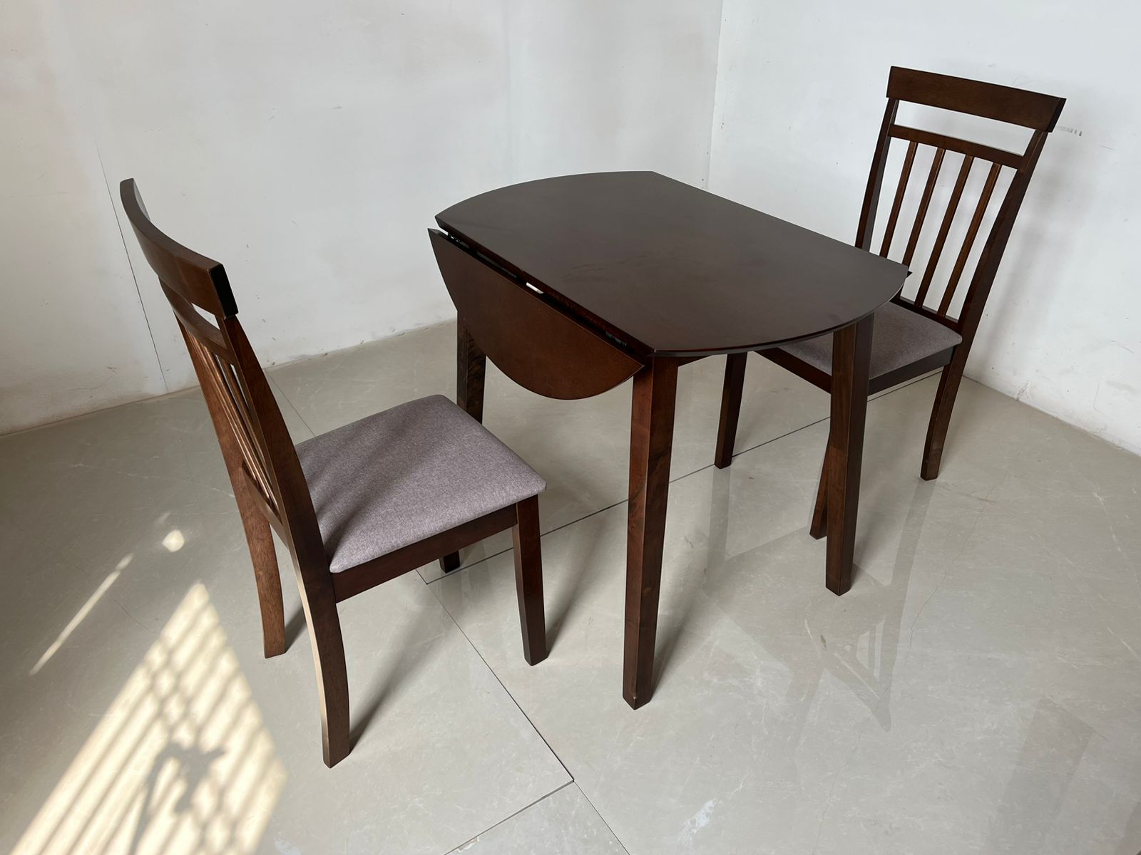Utopia solid wood chairs with table
