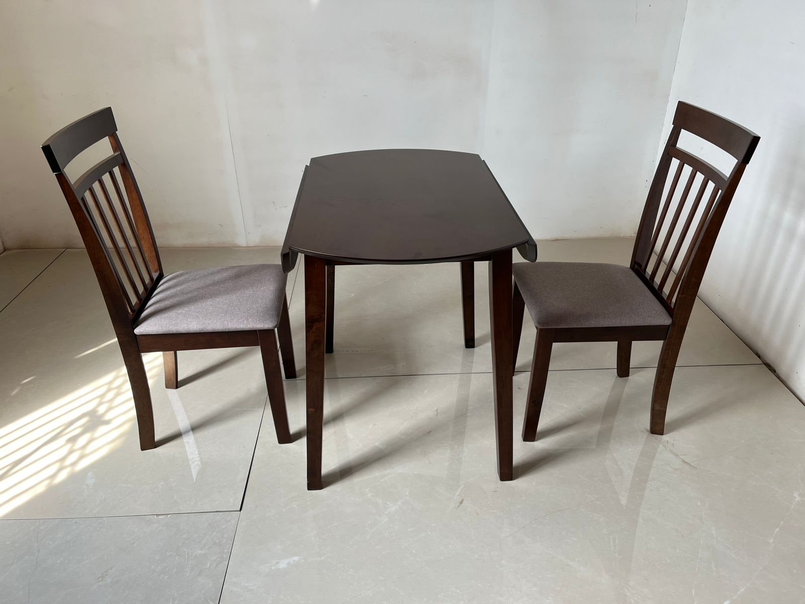 Utopia solid wood chairs with table