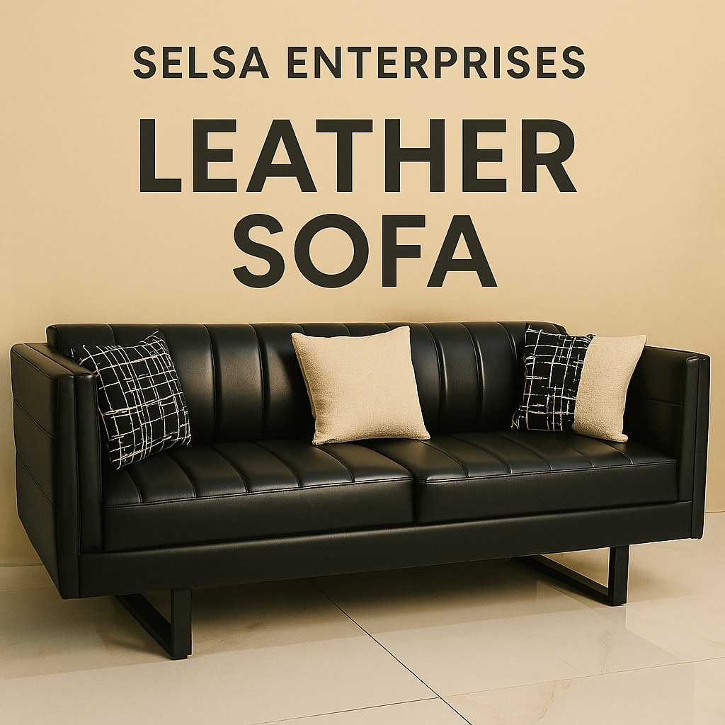 Black twirl comfort sofa