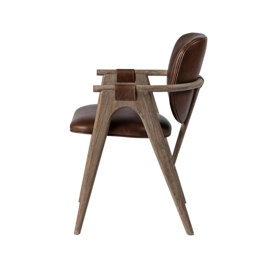 Yage Dining Chair in Leather