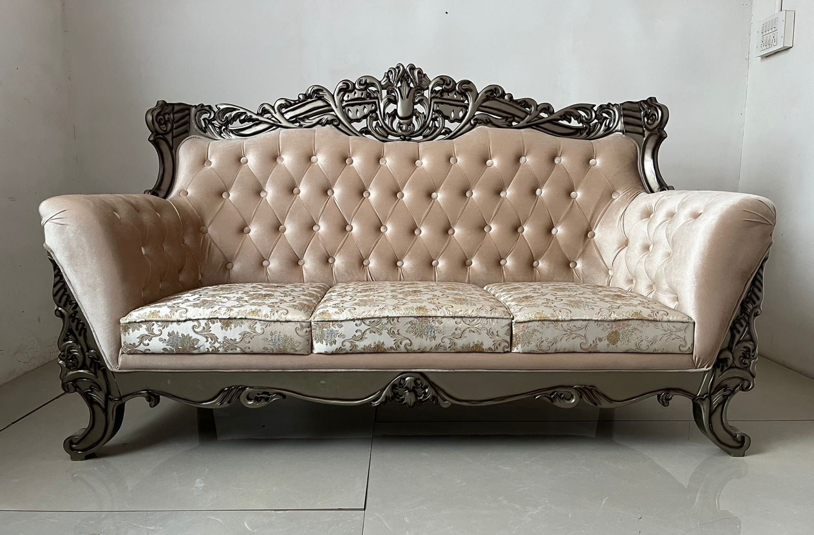 Heritage carved sofa