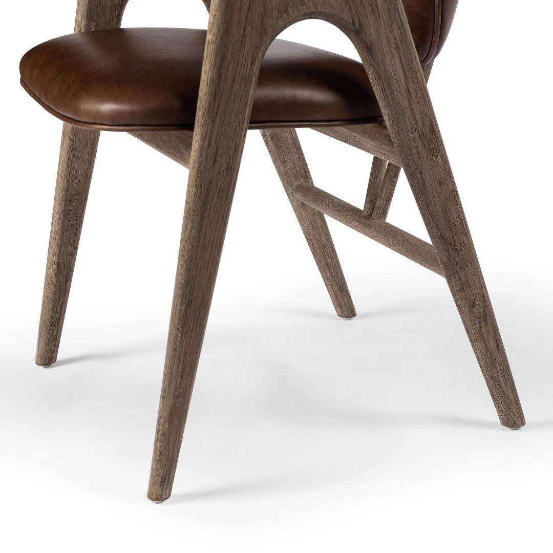 Yage Dining Chair in Leather
