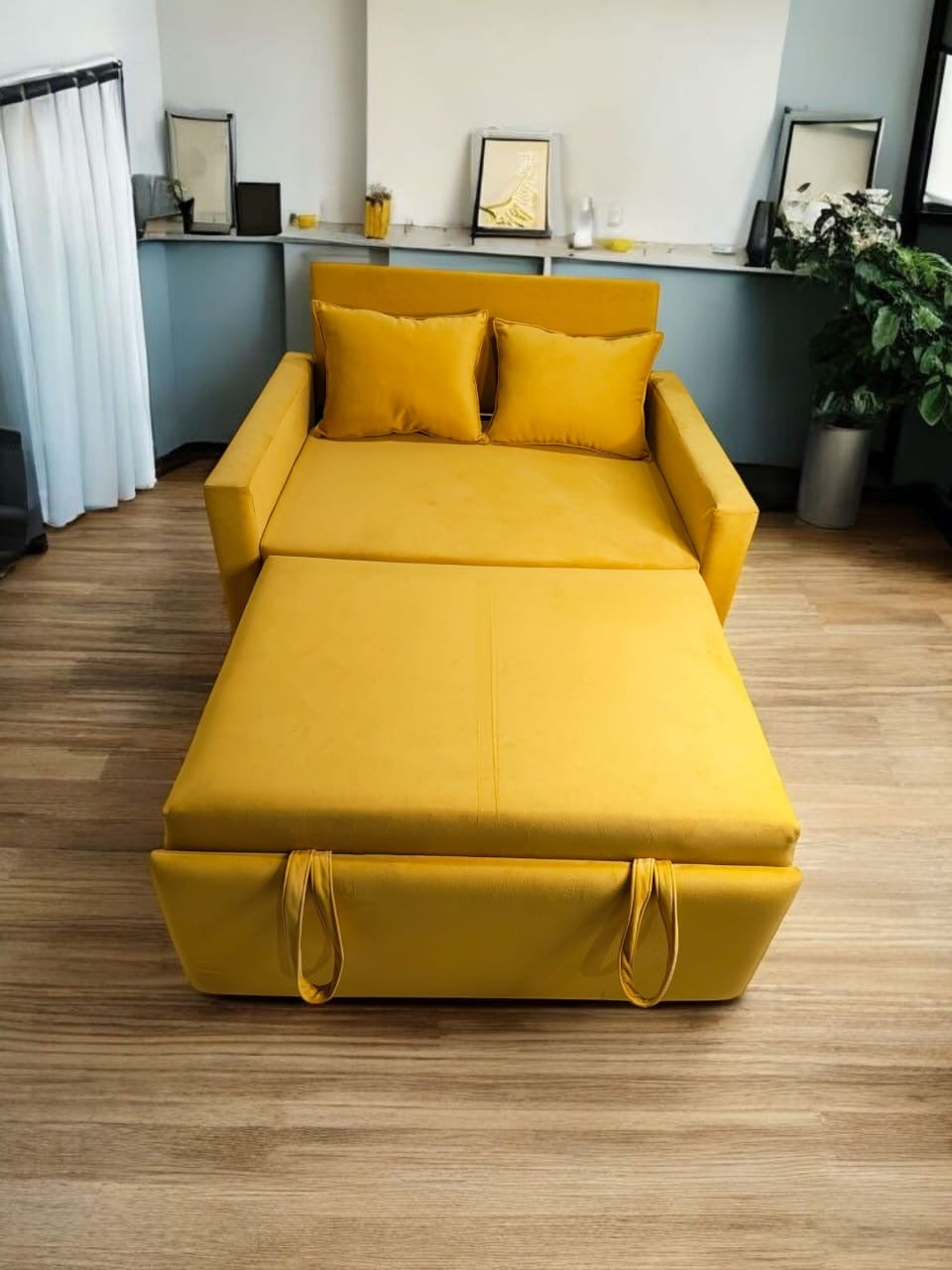 Dusk till Dawn pull out velvet sofa