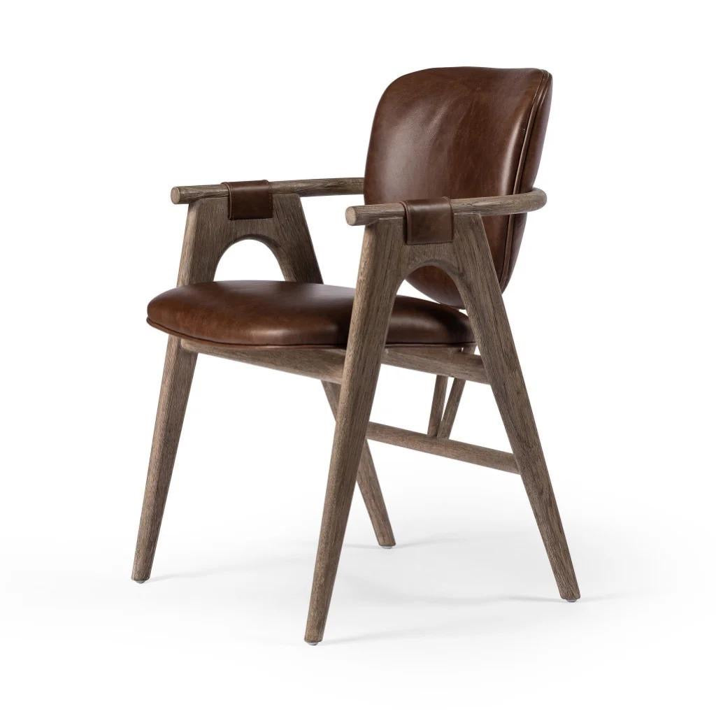 Yage Dining Chair in Leather