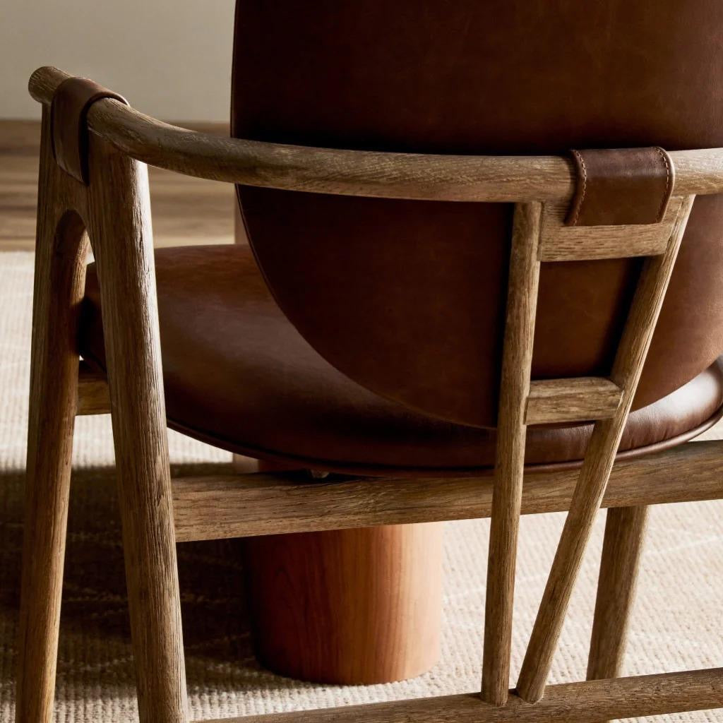 Yage Dining Chair in Leather