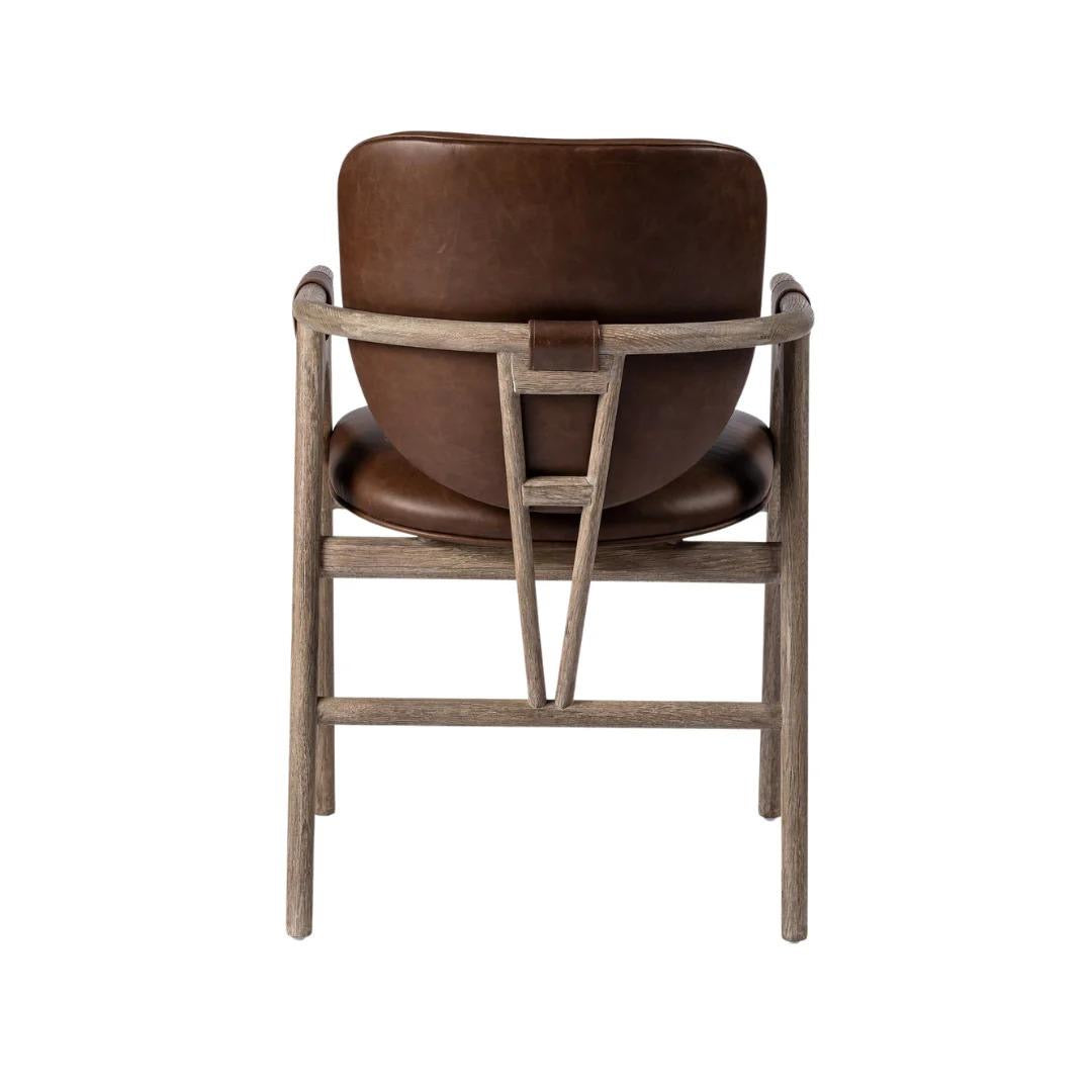Yage Dining Chair in Leather
