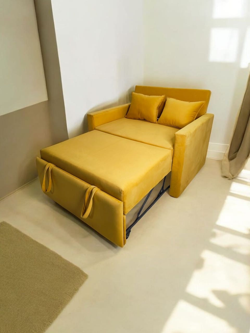 Dusk till Dawn pull out velvet sofa