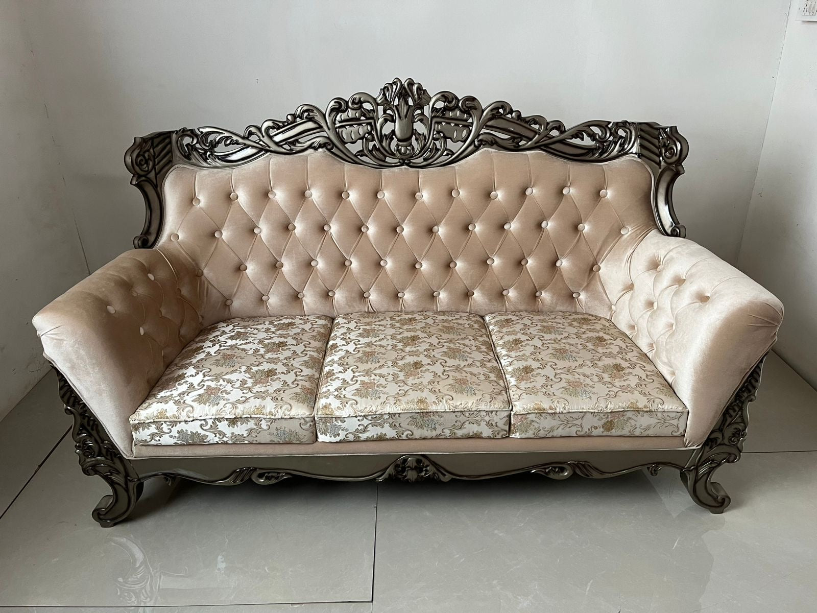 Heritage carved sofa