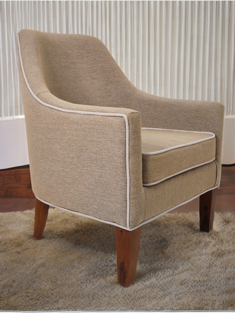Alpha solid wood armchair