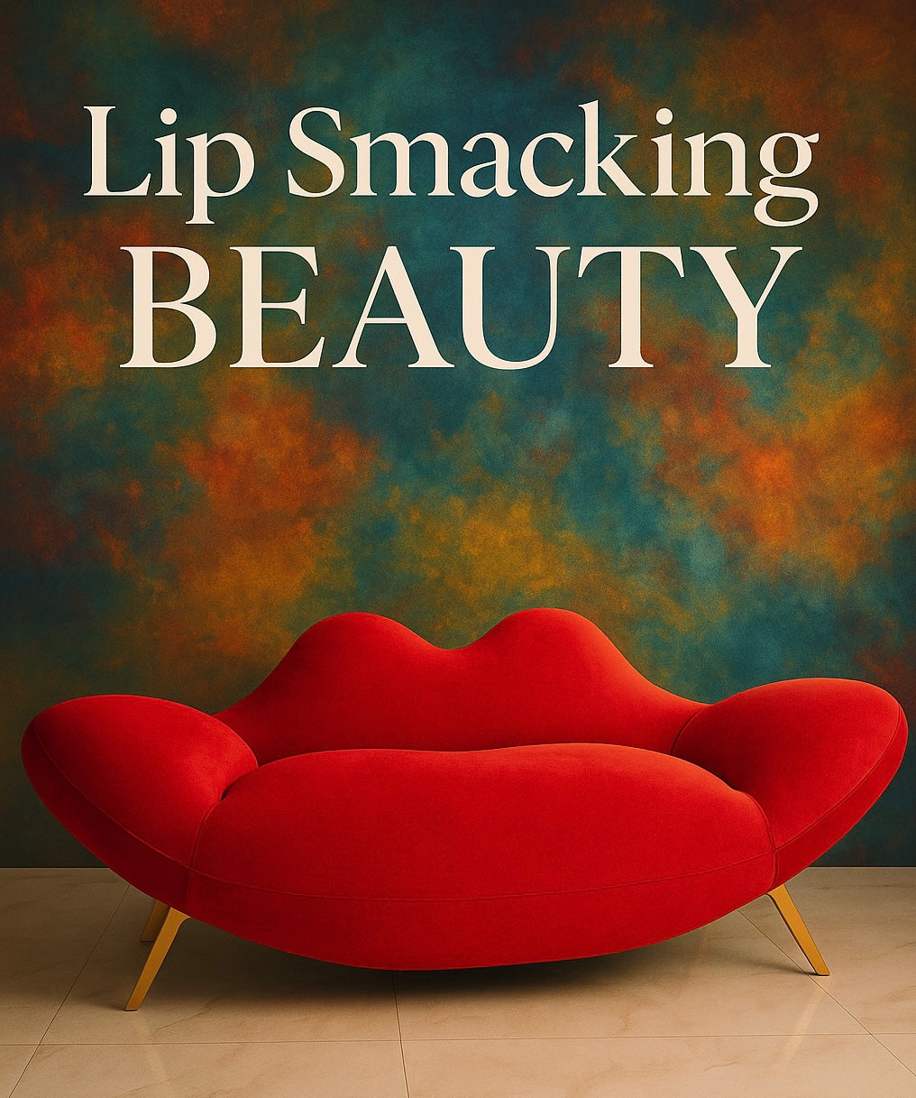 Senorita Lip Smacking Loveseat Sofa